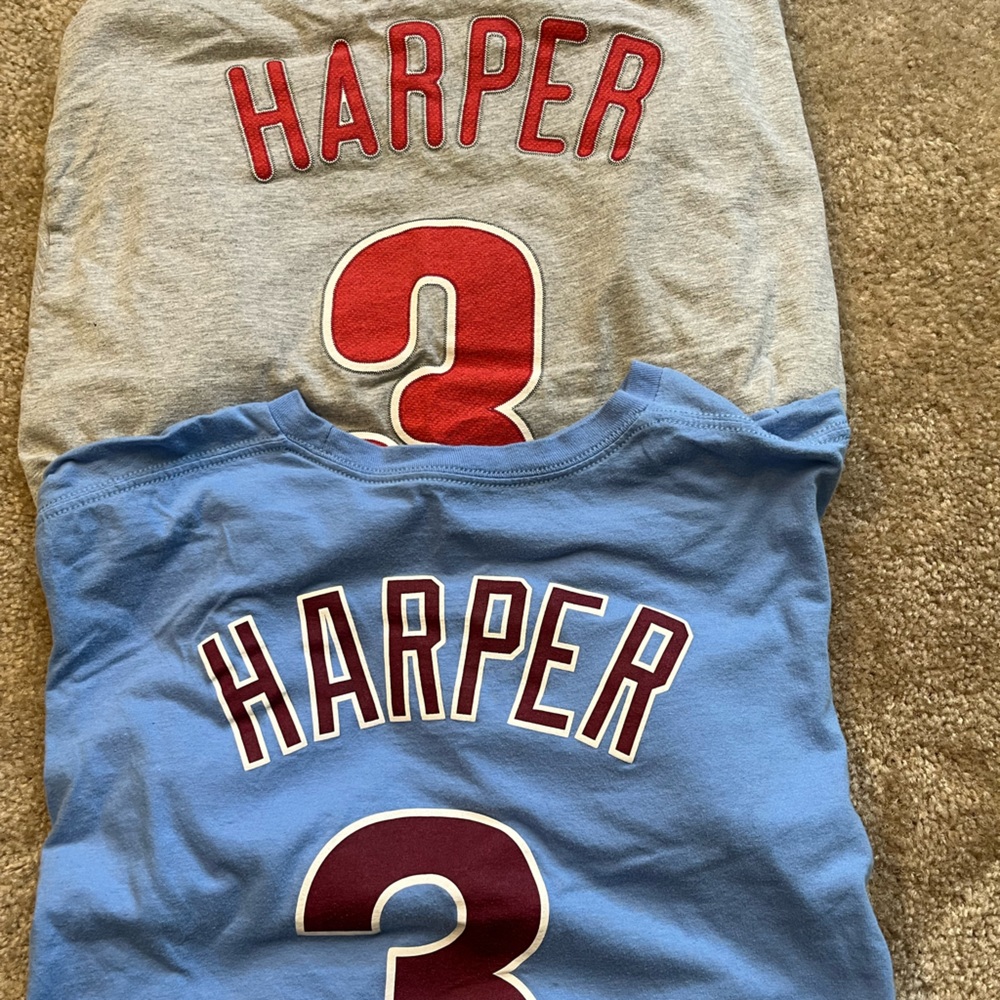 *Moving Sale* Two Bryce Harper Phillies T shirts